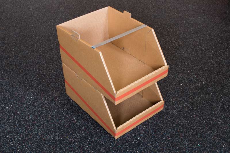 Cajas Gavetas de cartón apilables y resistentes. Ideal para estanterías